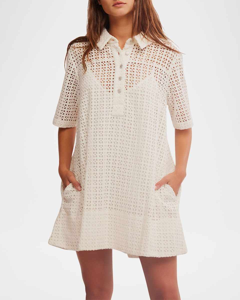 Remino Eyelet Mini Dress